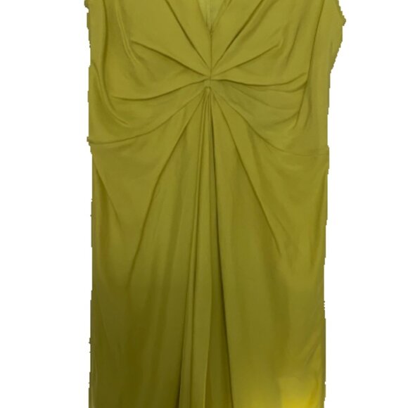 Fiumicelli Yellow Silk Cocktail Dress - Picture 2 of 2